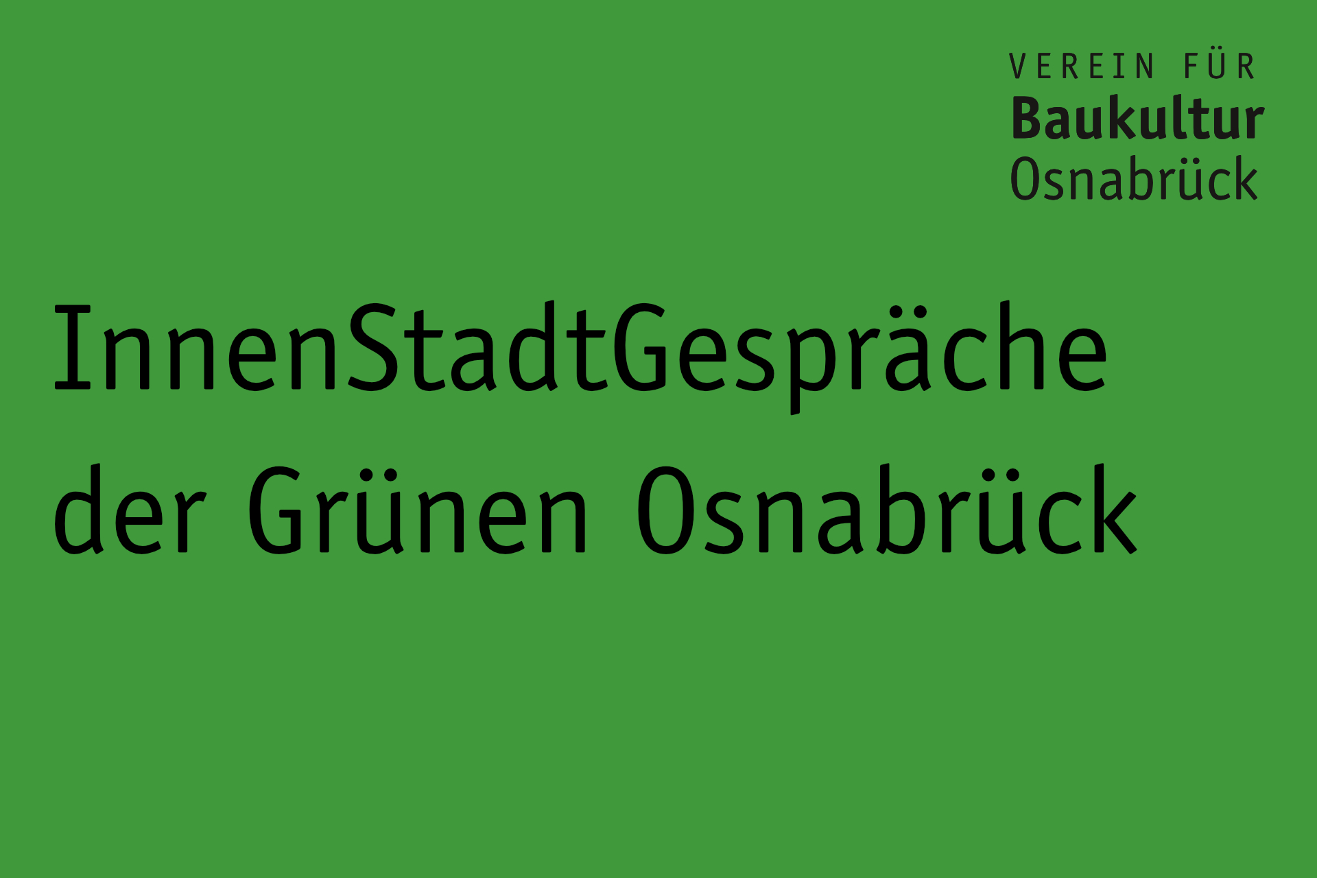 InnenStadtGespräche der Grünen Osnabrück