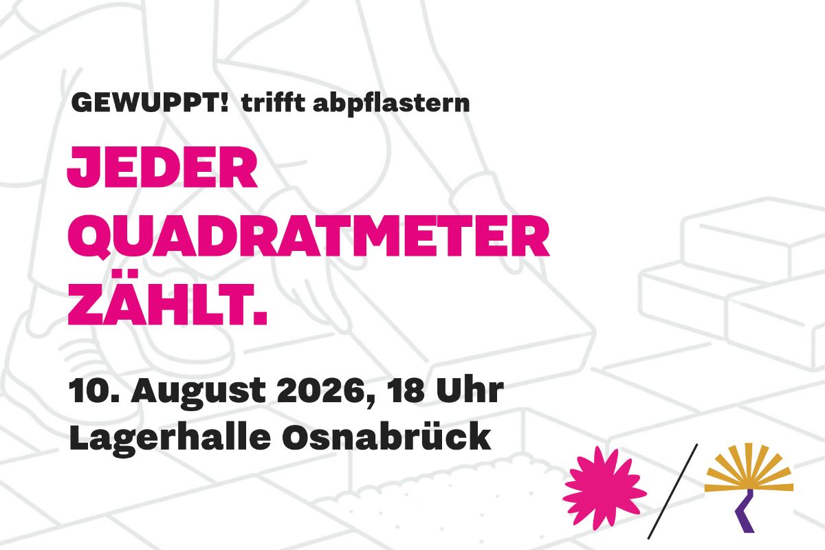 Jeder Quadratmeter z&auml;hlt